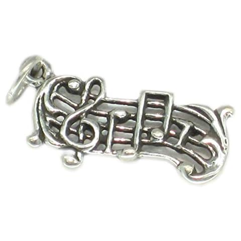 Maldon Jewellery Sterling Silver Music Charm Pendant Cover