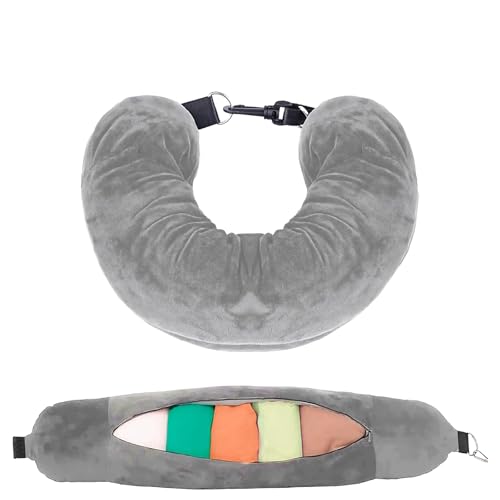 Almohada cervical de espuma viscoelástica estándar gris miniatura 1