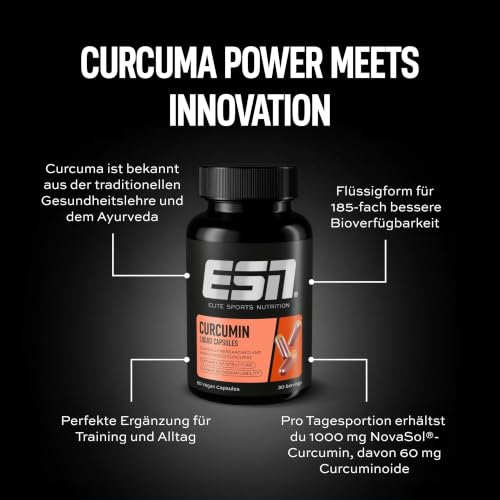 ESN Curcumin Liquid - Kurkuma-Kapseln, 60 Kapseln, 30 Portionen – Ansicht 6