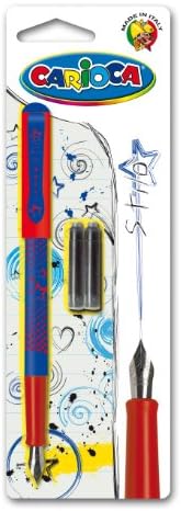 Carioca Fountain Pen Blister with 2 Cartridges, blue, transparent Carioca Fountain Pen Blister with 2 Cartridges, blue, transparent