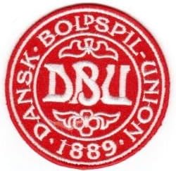 Denmark Danska 1889 Football Round Soccer Iron on 3" Patch Crest Badge New