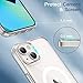 JETech Magnetic Case for iPhone 13 6.1-Inch Compatible with MagSafe Wireless Charging, Shockproof Phone Bumper Cover, Anti-Scratch Clear Back (Clear) JETech Magnetic Case for iPhone 13 6.1-Inch Compatible with MagSafe Wireless Charging, Shockproof Phone Bumper Cover, Anti-Scratch Clear Back (Clear)