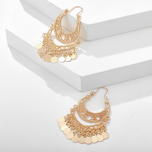 Boucles d'oreilles rétro légères pour sublimer un visage avec style ethnique