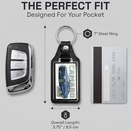 Image of Brotherhood Car Key Chain for Camaro - Classic Models Keychain for Men and Women Gift Key Ring - -