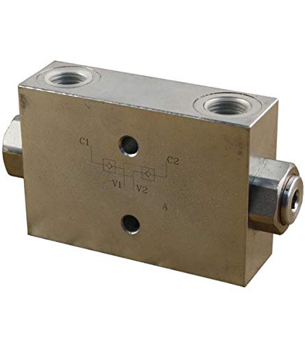 Valvola idraulica, valvola di non ritorno, doppia sbloccabile, G 3/8".