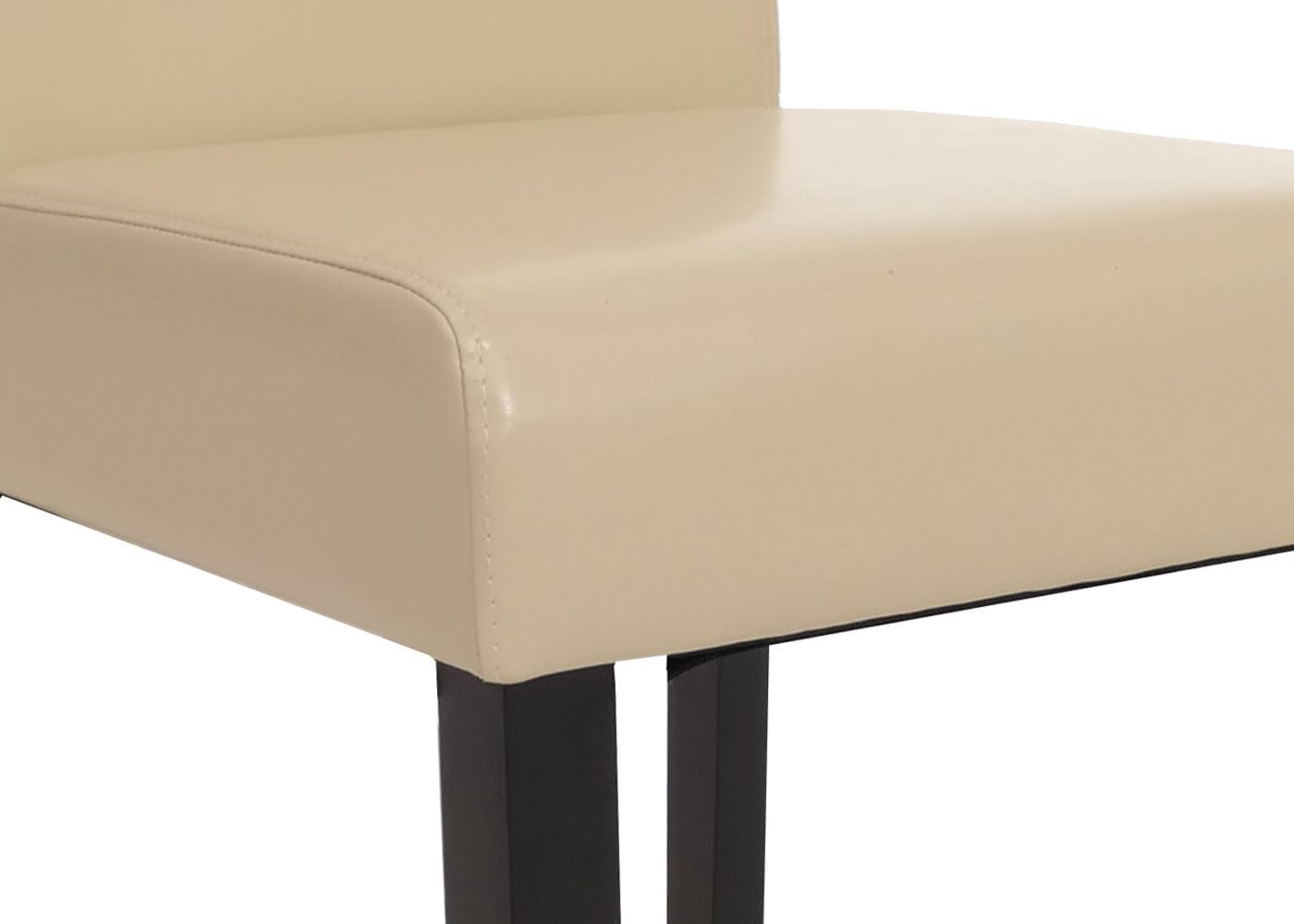 Mendler Set 4x sedie Littau soggiorno cucina sala da pranzo 43x56x90cm - ecopelle marrone piedi chiari