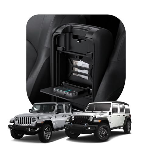 Image of Spigen One-Touch Center Console Hidden Storage Box Designed for Jeep Wrangler and Jeep Gladiator