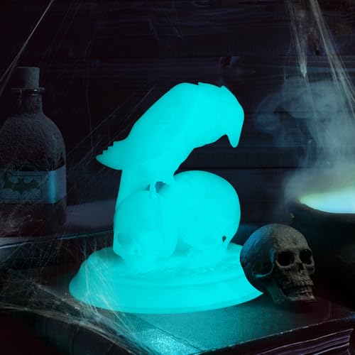 Image of iSANMATE 3D Printer Filament, PLA Filament Glow in The Dark Bluish Green, 1.75mm 3D Printing Filament, Dimensional Accuracy + /- 0.03 mm, 1 kg Spool