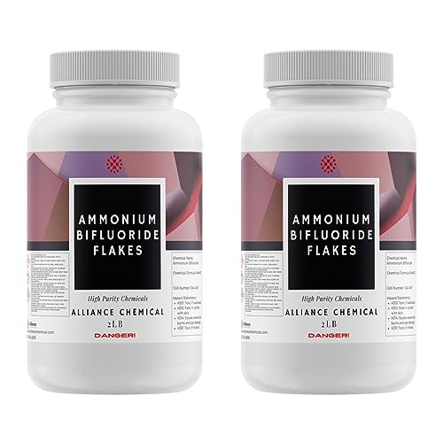 Alliance Chemical Ammonium Bifluoride Flakes - 2 Pack Bundle (4 lbs. Total) - Industrial Ammonium Fluoride Salt