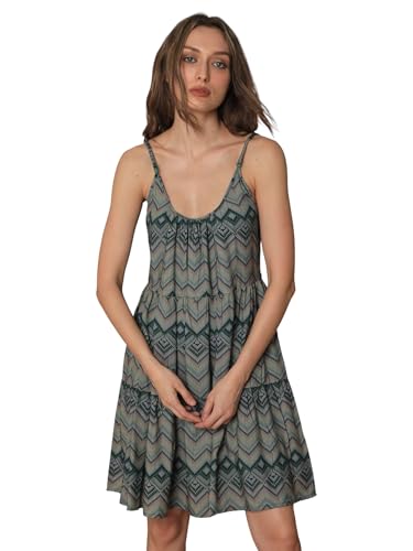 Image of RAREISM Regular FIT Geometric Print Knee Length Dress