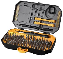 KeeKit Screwdriver Set, 145 in 1 Precision Screwdriver Set with 132 Screwdriver Bits, Magnetic Repair Tool Kit with Portable Case for Smartphones, MacBooks, Laptops, Watches