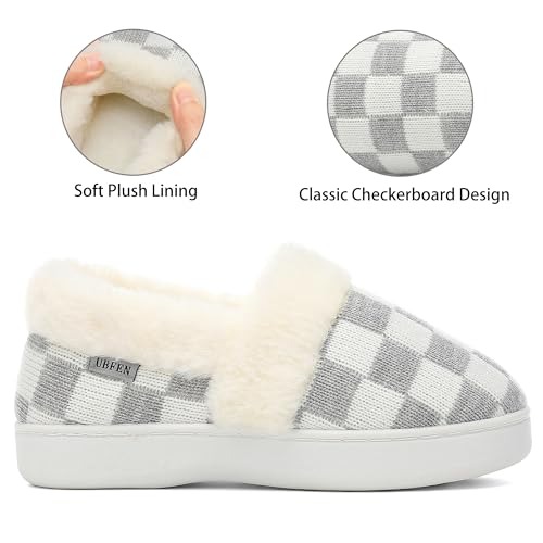 50% Off UBFEN Women's Fuzzy House Slippers with Memory Foam