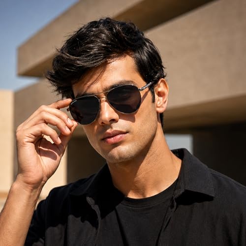 Image of ROYAL SON Men Aviator Polarization Sunglasses