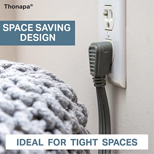Thonapa 9 Foot Appliance Cord Gray - Heavy Duty 14 Gauge 3 Prong Spt-3 Cable For Large Appliances, Refrigerator, Air Conditioners #TOP4