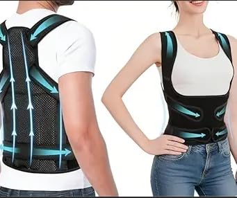 Back Brace Posture Corrector for Women and Men Back Posture Corrector Women Back Posture Corrector for Men Back Brace for Posture (Black, XL)