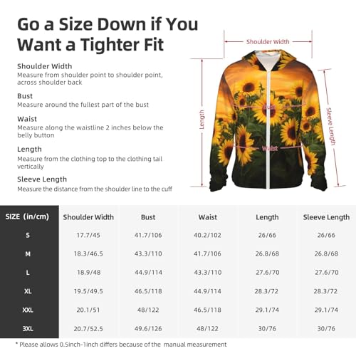 UPF 50+ Sun Protection Hoodie Long Sleeve Sunflowers Sun Shirt Rash Guard Fishing Shirts for Men2