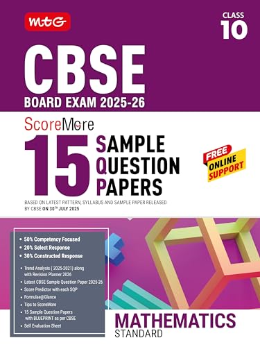 MTG CBSE Class 10 ScoreMore 15 Sample Papers Mathematics Standard...