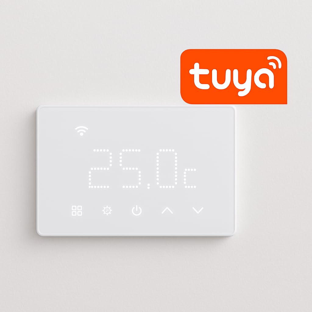 Elektronova termostato da incasso modulo programmabile 3 posti 240V display touch retroilluminato colore bianco compatibile su supporti 503