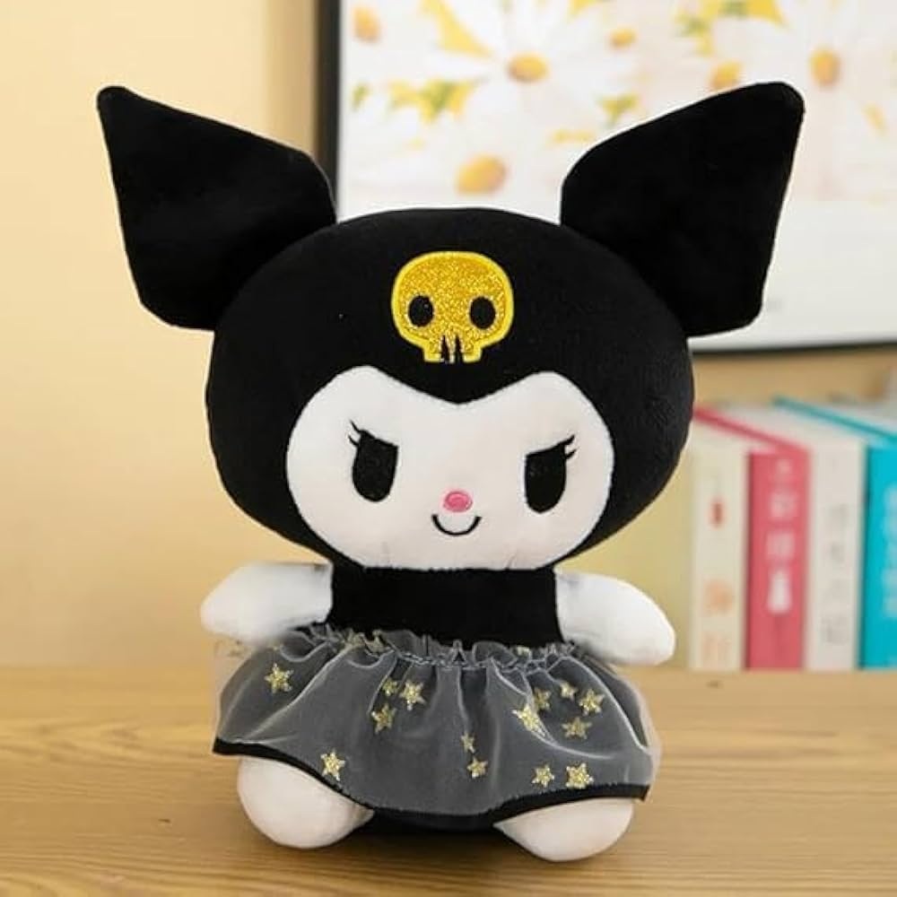 Buy Tinytotem Gothic Kuromi Plush Soft Toy | Cute Black & White