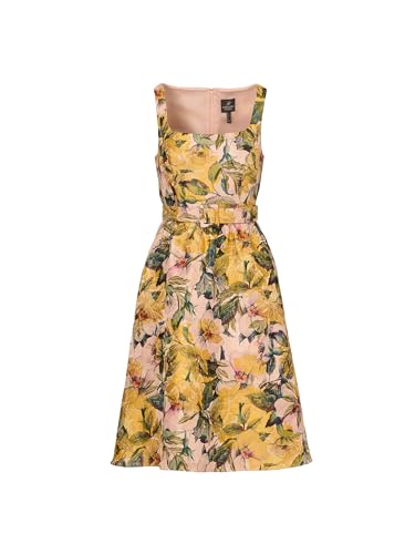 Image of Adrianna Papell Jacquard Midi Dress with Godets