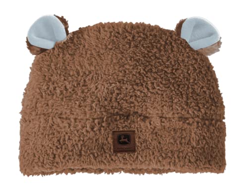 Do Good Today Youth Toddler Cap Hat Brown Bear Ears Sherpa Beanie
