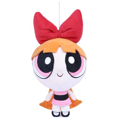 Image of Mirada Powerpuff Girls Blossom Soft Plush Toy - 28cm | Official Licensed Cartoon Stuffed Character for Kids & Girls | Super Soft, Cuddly & Huggable Plush | Ideal Gift for Birthday /Christmas /Diwali