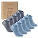 Produktbild 10 Paar Sneaker Socken Herren Damen Baumwolle Komfortbund ohne Naht 70102T WP (Jeansblau 43-46)