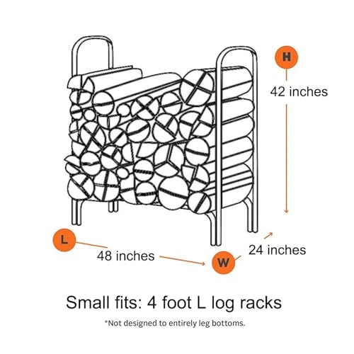 Housse pour meubles de terrasse robuste bâche de protection premium pour support à bûches - 6