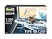 Revell RV05154 05154 5154 German Submarine Type VII C/41 1: 350 Plastic Model Kit, Various