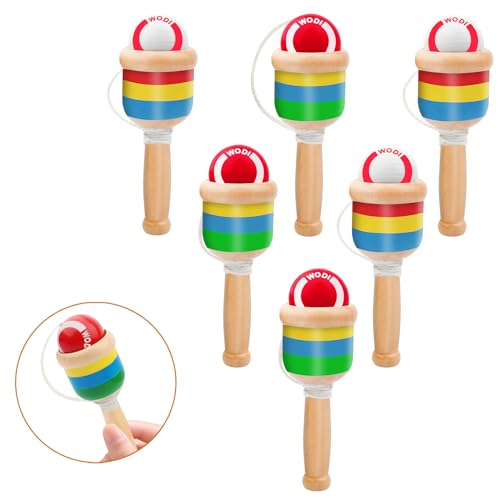 SAYAYA Juego de mini bolas de madera (paquete de 6)