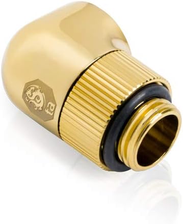 Bitspower Touchaqua G1/4" Rotary 90-Degree IG1/4 Extender (True Brass) (2 PCS)