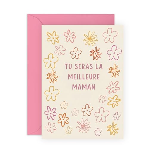 Central 23 Mapas Future Maman - Serás una Madre Maravillosa - Regalo para Nueva Mamá, Amiga, Hermana y Esposa - Mensaje de Aliento - Incluye Pegatinas y Sobre