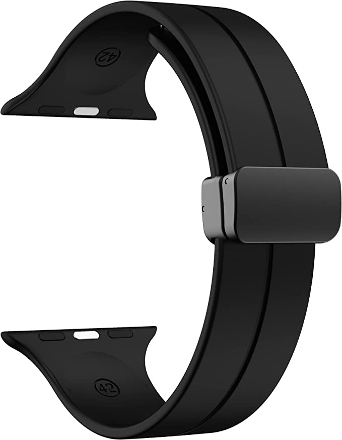 Meyaar Silicone Magnetic Loop Strap Compatible with Firebolt Ring/Ring Plus/Ring Pro/Visionary/Call, Peble Frost/Cosmos Engage/Grande, CrossBeats Ignite Cube/Surge/S5/S4/S3/S4 Max (Black) (B0C6W9GWPM) Amazon Price History, Amazon Price Tracker