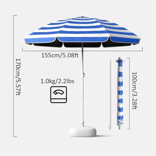 Sombrilla para balcón y piscina con protección UPF50+ 4