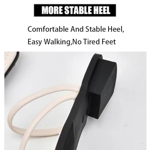 Women'S Leather Strappy Flat Metal Toe Ring Sandals Fashionable Square Open Toe Low Block Heel Slip-On Clip Toe Slide Sandals Casual Summer Beach Slipper2