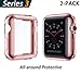 Produktbild YoLin Apple Watch Series 3 Schutzhülle, iwatch Case Weiche Ultradünne TPU iwatch Displayschutz All-Around Hülle für Apple Watch Serie 3 42mm (1 Roségold + 1 Transparent)