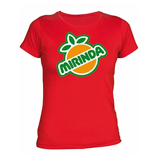 Desconocido Camiseta Mirinda Chica EGB ochenteras 80´s Retro (M, Rojo)