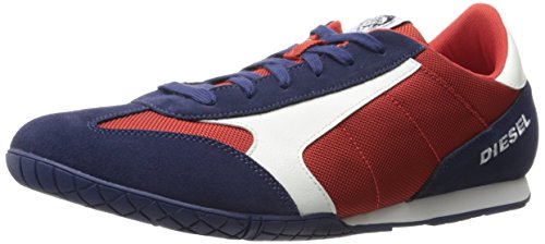 Diesel Men's Claw Action S-Actwyngs Sneaker, Blue Nights/Tango red/White, 11 M US
