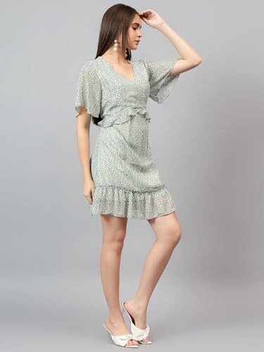 Robe multicolore chic KOTTY aux finitions soignées imprimé nature - 2