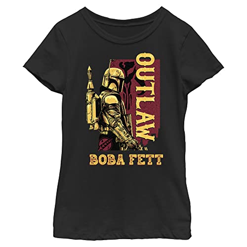 T-shirt Star Wars Outlaws Boba Fett pour fille en coton