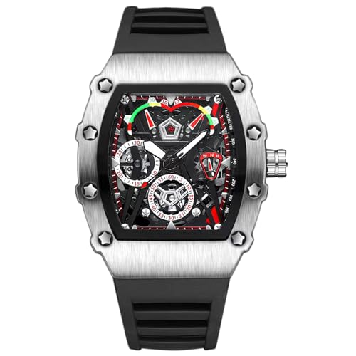 ⌚【Pacchetto incluso e servizio】-☞1x orologio RORIOS, ☞1x manuale d'uso e garanzia, ☞1x bella scatola di pelle orologio regalo. Il nostro servizio post-vendita senza preoccupazioni e servizio clienti amichevole.Se c'è un problema con il vostro orologio. Si prega di dirci in tempo, vi daremo un piano soddisfacente.