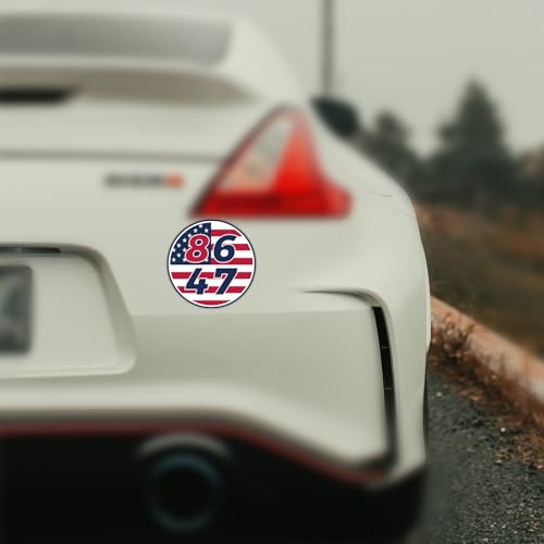 Image of 3pcs 8647 President Car Magnets, American Flag Bumper Stickers Campaign Magnetic Political Bumper Stickers for Cars, Trucks & Vehicles (Style C)