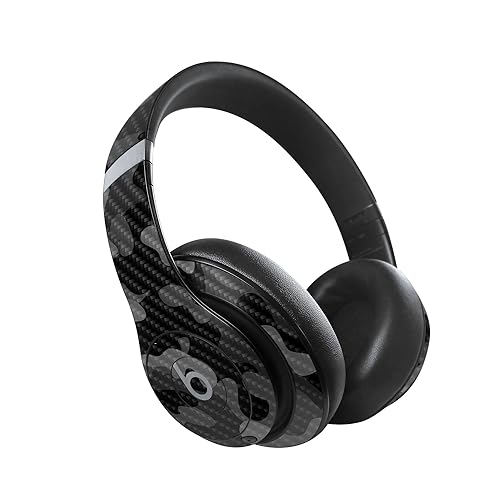 Image of MightySkins Carbon Fiber Skin Compatible with Beats Studio Pro - Black Camo | Protective, Durable Textured Carbon Fiber Finish | Easy to Apply