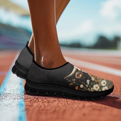Image of Womens Slip On Walking Shoes Non Slip Loafer Breathable Holiday Travel Shoe Lightweight Casual Low Top Sneakers SizeUS 5.5-11.5