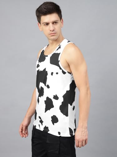 Image of Veirdo Men's Sleeveless Regular Fit Tshirt, All Over Printed Vest for Men, Cotton Sando for Beach Wear, Gym, Cycling, Running, & Other Sports (Available in Different Pattern)
