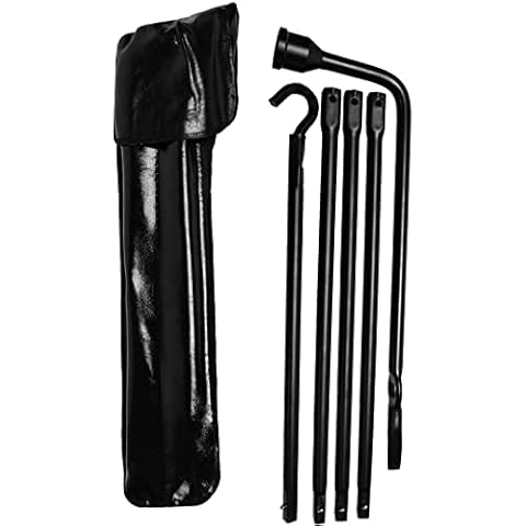 ZhanGe for 2002-2015 Dodge/Ram Lug Wrench Tire with Extension Tool Replacement Kit Spare Jack with Carry Bag Replace Irons Lug Nut Wrench Cover