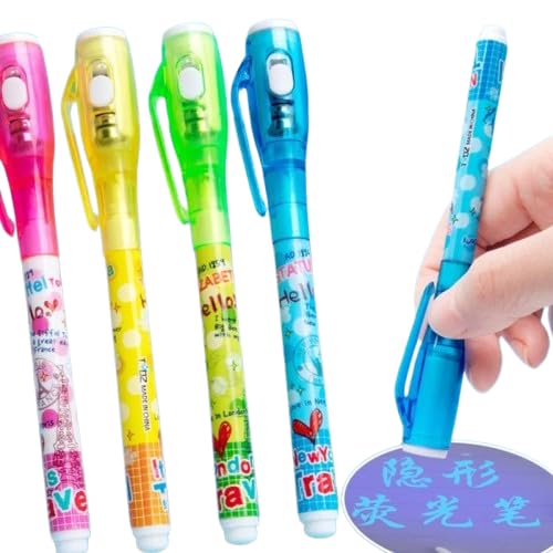 Invisible Ink Magic Pen (48 pieces) with UV-Light Birthday Return Gifts for All age group