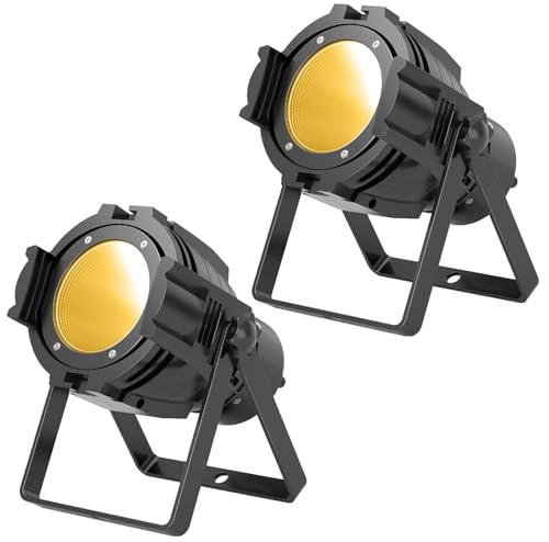 2 Packs Spotlights COB 80W Stage Light Par Lights Party