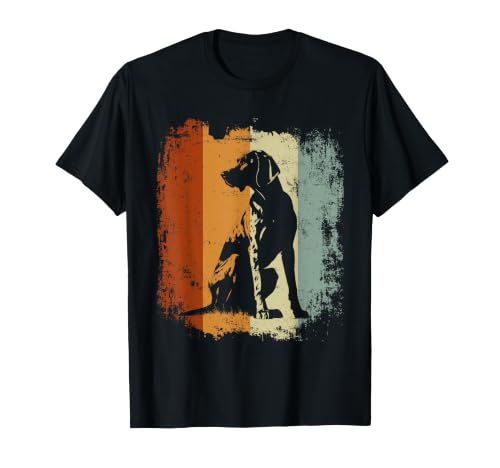 Retro Style Deutsch Kurzhaar Hund T-Shirt