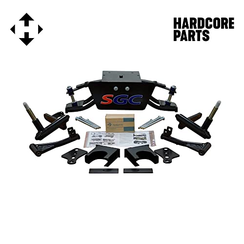 Hardcore Parts LKW-DS01-D12AL50T05 6 Inch Heavy Duty Double A-Arm Suspension Lift Kit For Club Car Ds Golf Cart thumb #1